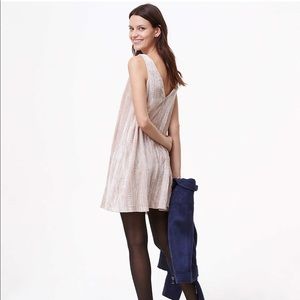 Loft crushed velvet swing dress. NWT